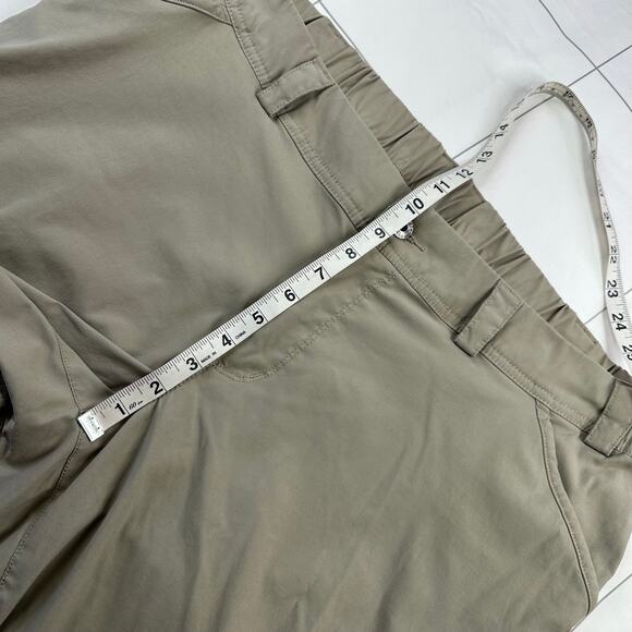 Duluth Trading Co Pants Womens 20W Tan Dry on the Fly Capri Cargo Nylon Hiking - Picture 10 of 13